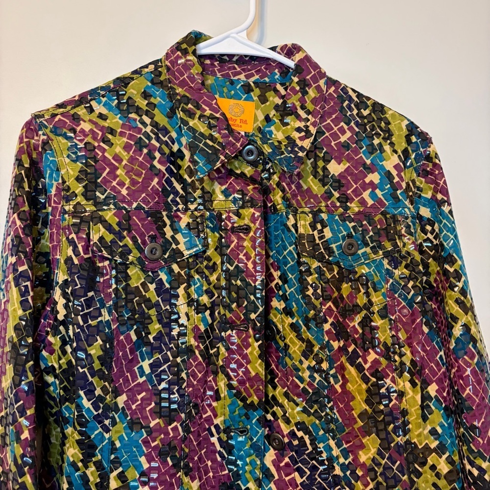 Ruby Rd. Multicolor Patterned Blazer NWT - Picture 2 of 8